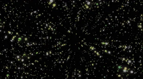 Galaxy Explosion of Yellow Particles Stock Footage 61687741