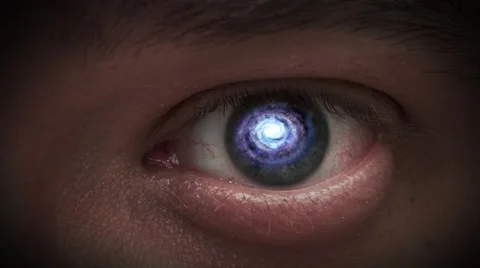 Galaxy in the eyes Stock Footage 48890341