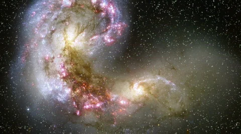 Galaxy fly Video stock 802933