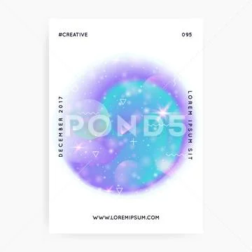 Galaxy flyer with universe shapes and star dust. Stock Illustrationen