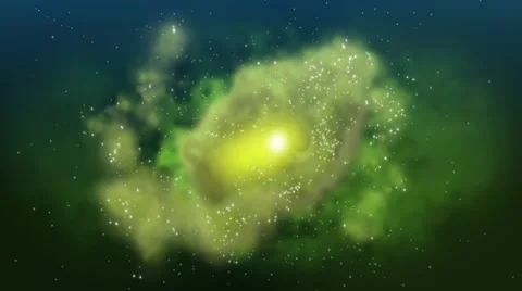 Galaxy green Stock Footage 2866087
