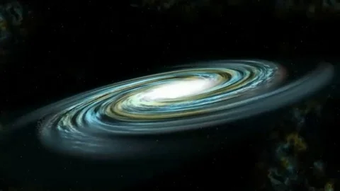 Galaxy green Stock Footage 98247236