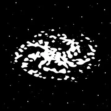 Galaxy icon. Stock Illustration