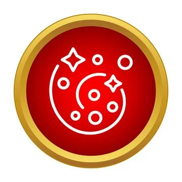 Galaxy icon representing space and cosmic exploration Illustrazione stock