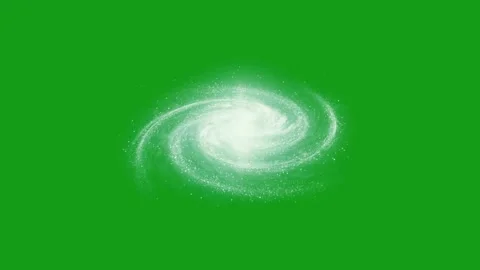 Galaxy motion graphics with green screen background Stock Footage 132377876