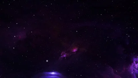 Galaxy nebula and stars in outer space Stock Footage 327465865
