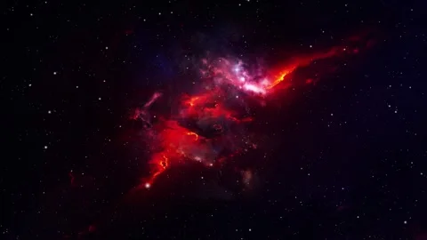 Galaxy nebula and stars in outer space Stock Footage 328268765