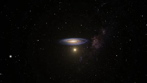 Galaxy nebula and stars in outer space Stock Footage 344654826