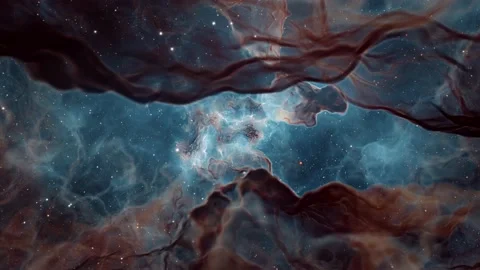 Galaxy Nebula Stars Fly Through Astronomy Starfield Supernova Explosion Big Bang Stock Footage 196110620