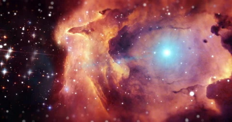 Galaxy, outer space and nebula universe background in night sky, solar system Stock Footage 217673767