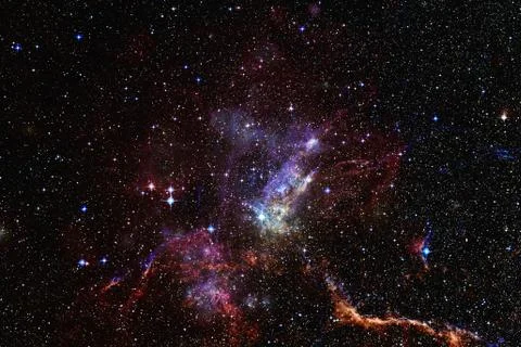 Galaxy in outer space. Elements of this image furnished by NASA Fotos Stock