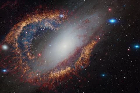 Galaxy in outer space. Elements of this image furnished by NASA Foto stock
