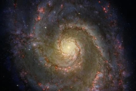 Galaxy in outer space. Elements of this image furnished by NASA Stock Photos