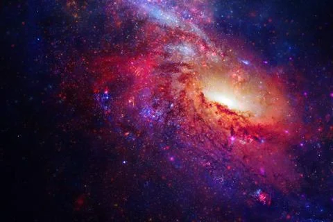 Galaxy in outer space. Elements of this image furnished by NASA Fotos Stock