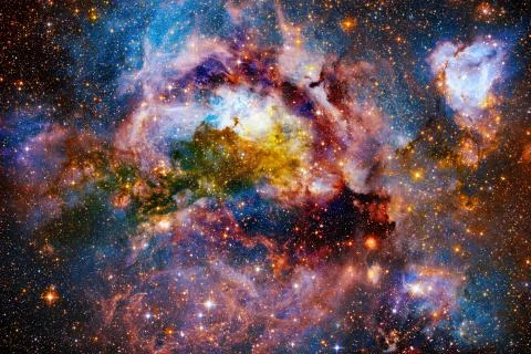 Galaxy in outer space. Elements of this image furnished by NASA Fotos Stock