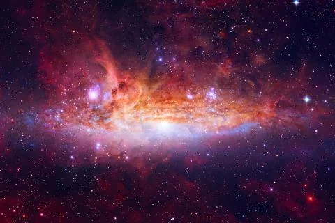 Galaxy in outer space. Elements of this image furnished by NASA Foto stock