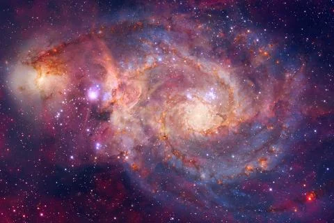 Galaxy in outer space. Elements of this image furnished by NASA Foto stock
