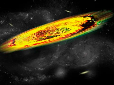 Galaxy in outer space Stock Illustration