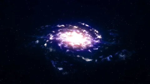 Galaxy from particles Stock Footage 101596576