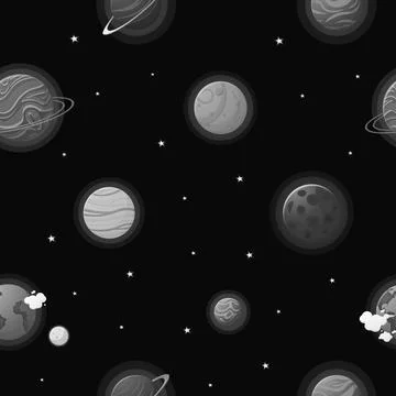 Galaxy pattern cartoon style.   Astronaut with Illustrazione stock