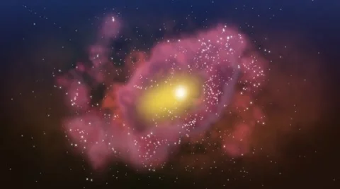 Galaxy red Stock Footage 2872854