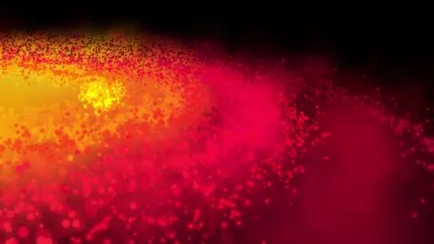 Galaxy red, spinning clockwise, bright round particles イラスト素材