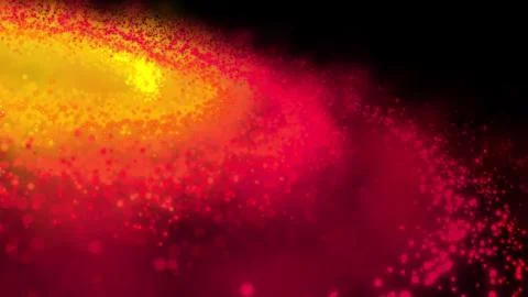 Galaxy red, spinning clockwise, bright round particles Stock Illustration