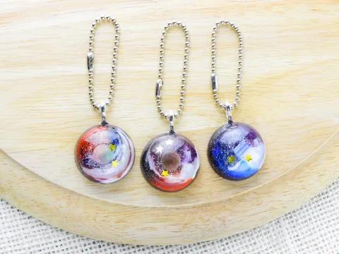 Galaxy resin Stock Photos