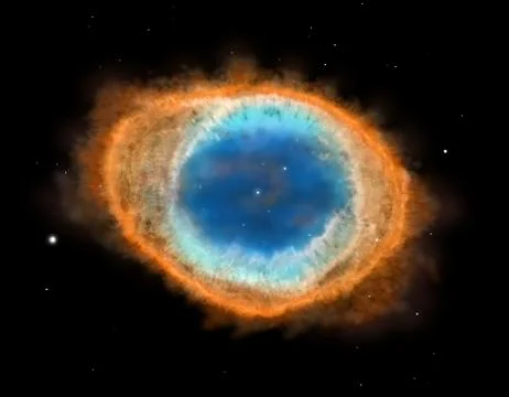 Galaxy : Ring Nebula M57, illustration Stock Illustration