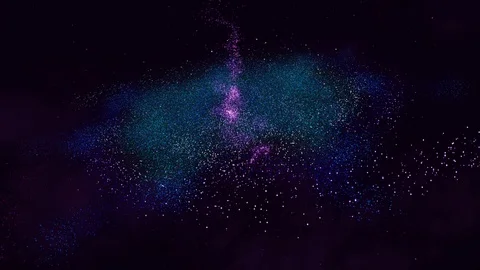 Galaxy rotating in deep open space. Stars, nebula, clouds, milky way Stock Footage 104064550