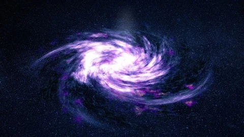 Galaxy Rotating in Space Background 4k Stock Footage 88189859
