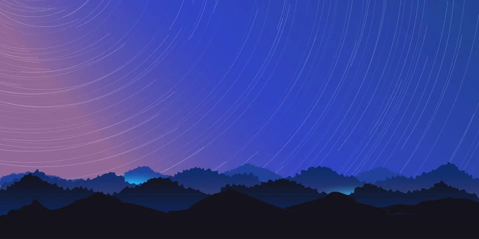 Galaxy rotation eclipsed Light Burst Vector Illustration Creative vector fe.. Stock Illustration