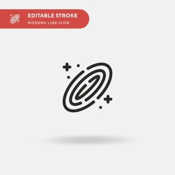 Galaxy Simple vector icon. Illustration symbol design template for web mobile Stock Illustration