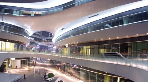Galaxy soho at night 4k Видео 40430672