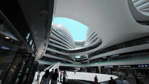 Galaxy sohoo withe sun in  Beijing round two 스톡 동영상 244571925