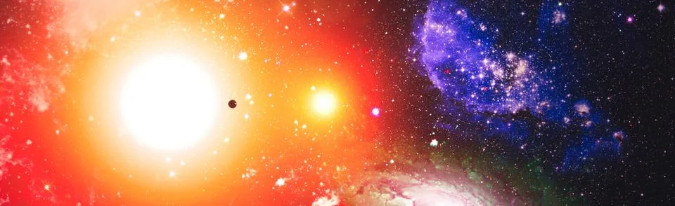 Galaxy somewhere in outer space. Cosmic wallpaper. Elements of this image f.. 스톡 일러스트