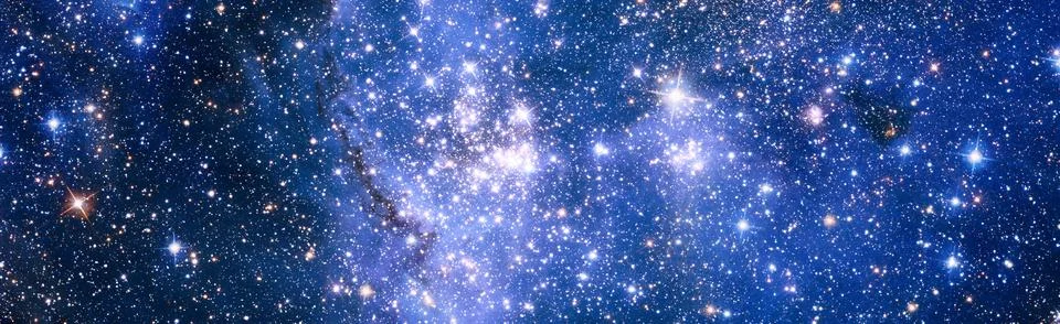 Galaxy somewhere in outer space. Cosmic wallpaper. Elements of this image f.. Stock Illustration