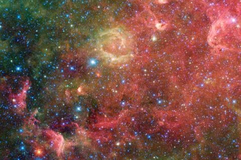 Galaxy somewhere in outer space. Elements of this image furnished by NASA 写真素材