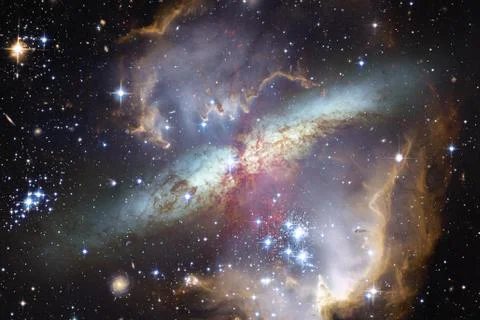 Galaxy somewhere in outer space. Elements of this image furnished by NASA Stock Photos