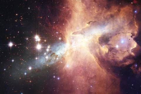 Galaxy somewhere in outer space. Elements of this image furnished by NASA Foto stock