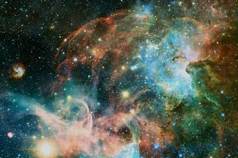 Galaxy somewhere in outer space. Elements of this image furnished by NASA Foto stock