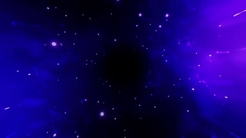 Galaxy space background animation, animated fast travel in outer space Stock Footage 303450961