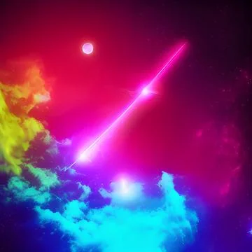 Galaxy space draw abstract background, nebula light sky, random element pat.. Stock Illustration