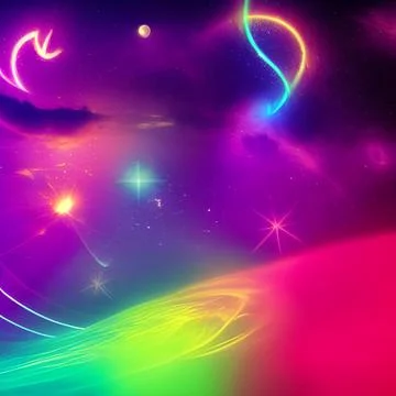 Galaxy space draw abstract background, nebula light sky, random element pat.. Stock Illustration