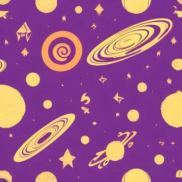 Galaxy space draw abstract background, nebula light sky, random element pat.. Stock Illustration
