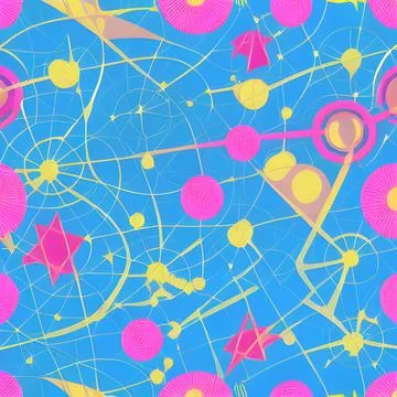 Galaxy space draw abstract background, nebula light sky, random element pat.. Stock Illustration