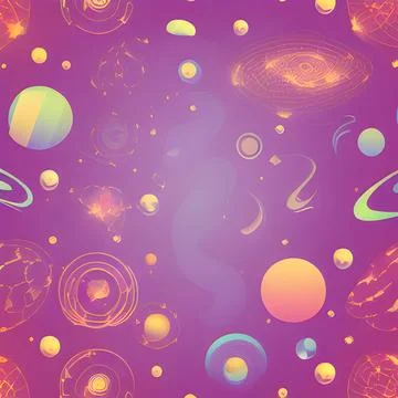Galaxy space draw abstract background, nebula light sky, random element pat.. Stock Illustration