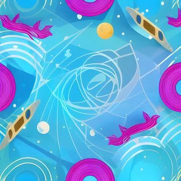 Galaxy space draw abstract background, nebula light sky, random element pat.. Stock Illustration