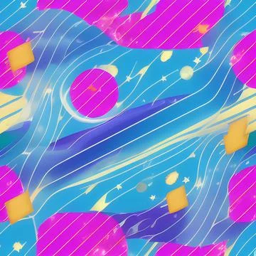 Galaxy space draw random background, nebula light sky, abstract element pat.. Stock Illustration