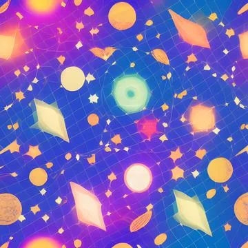 Galaxy space draw random background, nebula light sky, abstract element pat.. Stock Illustration
